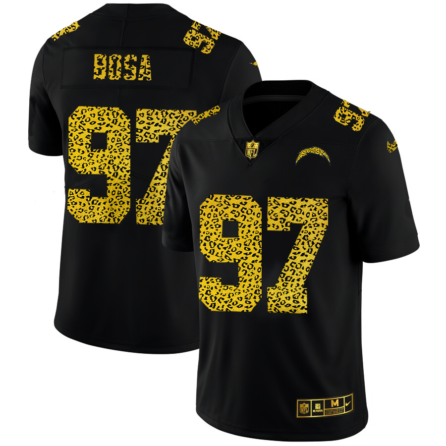 Nike Chargers 97 Joey Bosa Black Leopard Vapor Untouchable Limited Jersey