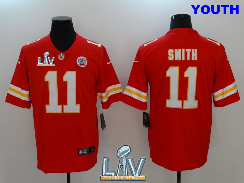 Nike Chiefs 11 Alex Smith Red Youth Vapor Untouchable Player Limited Jersey