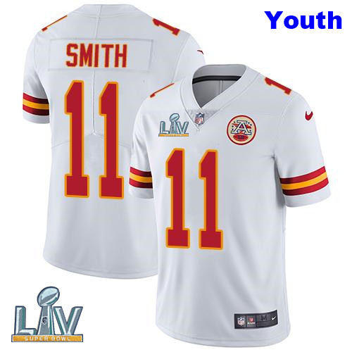 Nike Chiefs 11 Alex Smith White Youth Vapor Untouchable Player Limited Jersey