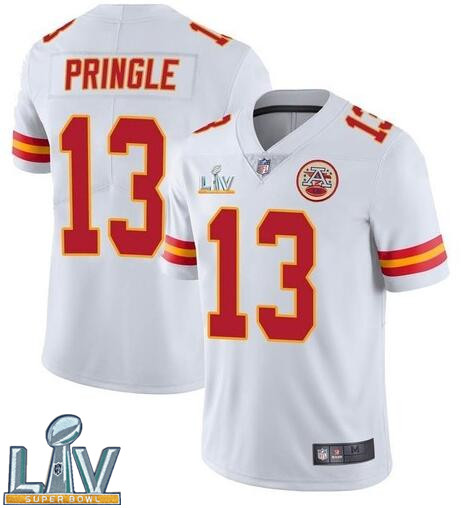 Nike Chiefs 13 Byron Pringle White 2021 Super Bowl LV Vapor Untouchable Limited Jersey