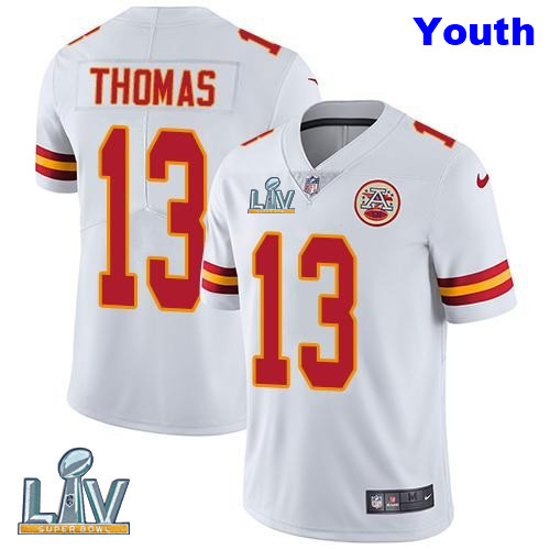 Nike Chiefs 13 De'Anthony Thomas White Youth Vapor Untouchable Limited Jersey