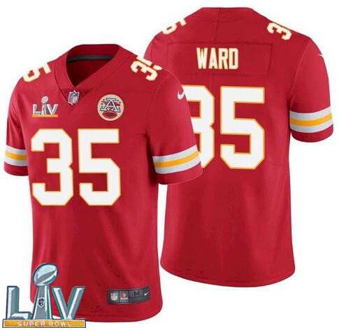 Nike Chiefs 35 Charvarius Ward Red 2021 Super Bowl LV Vapor Untouchable Limited Jersey