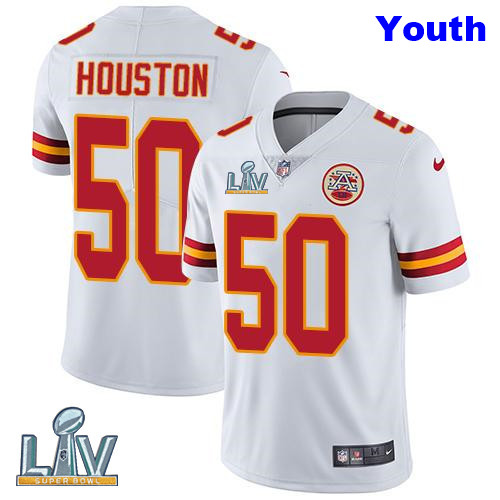 Nike Chiefs 50 Justin Houston White Youth Vapor Untouchable Player Limited Jersey