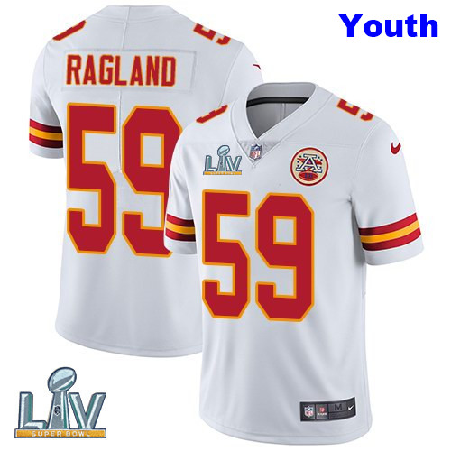 Nike Chiefs 59 Reggie Ragland White Youth Vapor Untouchable Limited Jersey