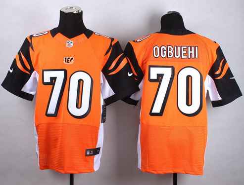 Nike Cincinnati Bengals #70 Cedric Ogbuehi  Orange Elite Jersey