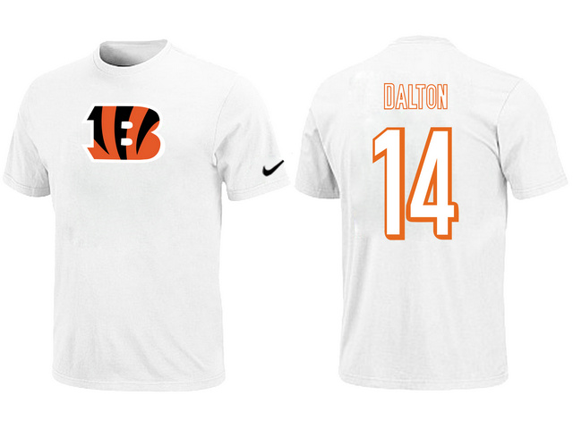 Nike Cincinnati Bengals Andy Dalton Name & Number T-Shirt White
