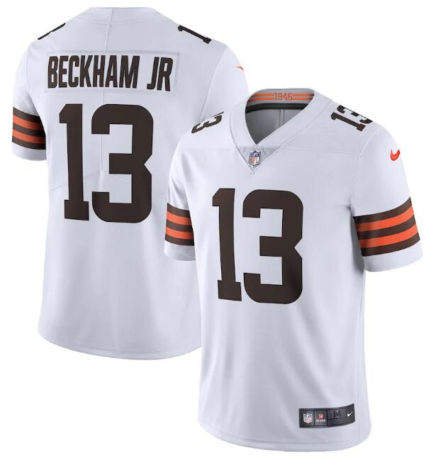 Nike Cleveland Browns #13 Odell Beckham Jr. White 2020 New Vapor Untouchable Limited Jersey