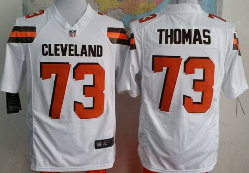 Nike Cleveland Browns #73 Joe Thomas 2015 White Game Jersey