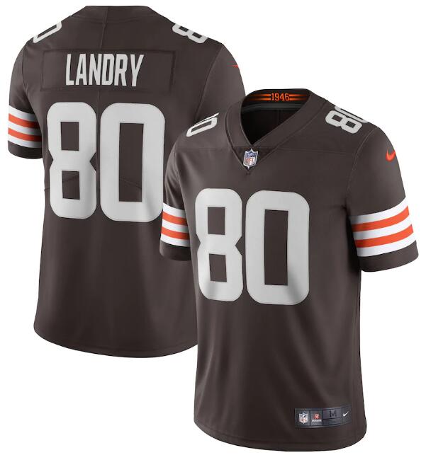 Nike Cleveland Browns #80 Jarvis Landry Brown 2020 New Vapor Untouchable Limited Jersey
