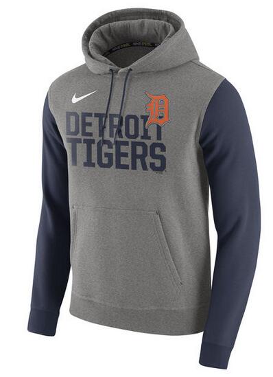Nike-Detroit-Tigers-Gray-Club-Fleece-Men's-Pullover-Hoodie