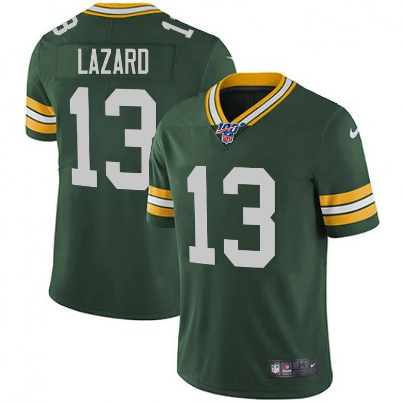 Nike Green Bay Packers 13 Allen Lazard Green 100th Season Vapor Untouchable Limited Jersey
