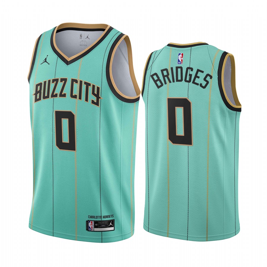 Nike Hornets #0 Miles Bridges Mint Green NBA Swingman 2020-21 City Edition Jersey