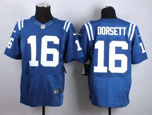 Nike Indianapolis Colts #16 Phillip Dorsett  Blue Elite Jersey