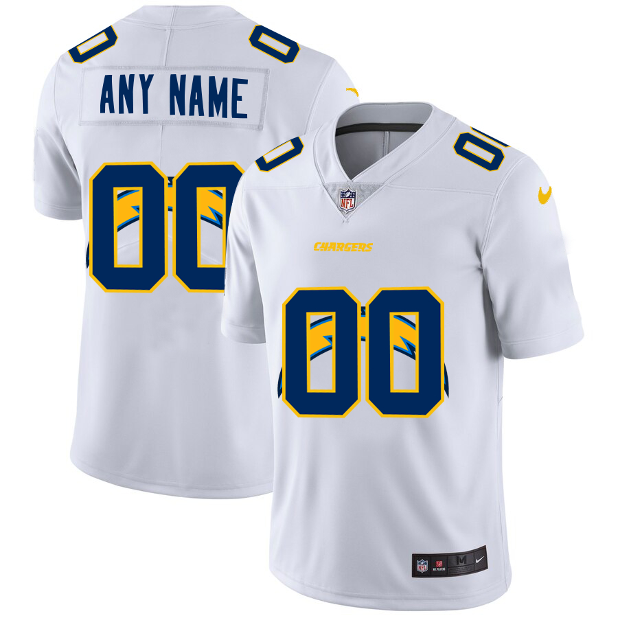 Nike Los Angeles Chargers Customized White Team Big Logo Vapor Untouchable Limited Jersey