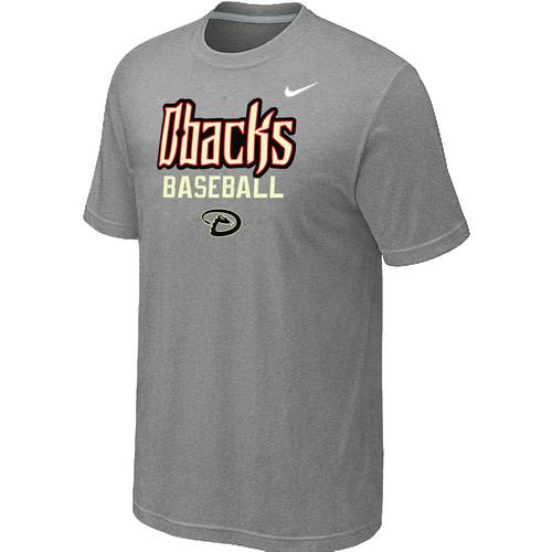 Nike MLB Arizona Diamondbacks 2014 Home Practice T-Shirt - Light Grey