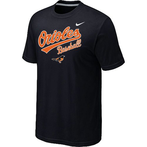Nike MLB Baltimore orioles 2014 Home Practice T-Shirt - Black