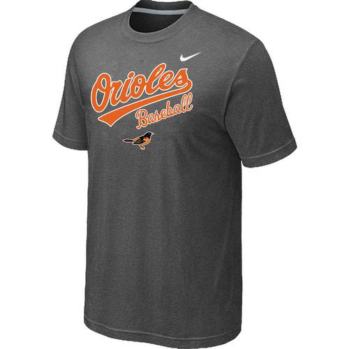 Nike MLB Baltimore orioles 2014 Home Practice T-Shirt - Dark Grey