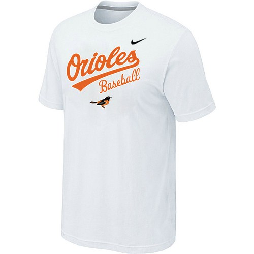 Nike MLB Baltimore orioles 2014 Home Practice T-Shirt - White