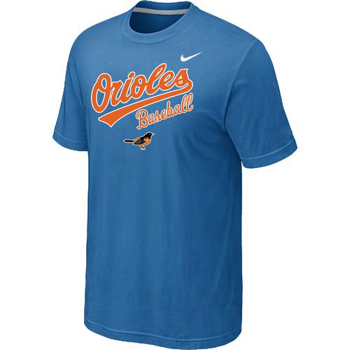 Nike MLB Baltimore orioles 2014 Home Practice T-Shirt - light Blue