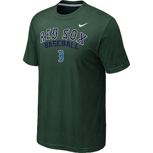 Nike MLB Boston Red Sox 2014 Home Practice T-Shirt - Dark Green
