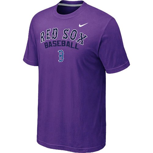Nike MLB Boston Red Sox 2014 Home Practice T-Shirt - Purple