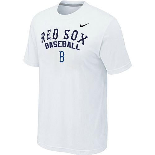 Nike MLB Boston Red Sox 2014 Home Practice T-Shirt - White