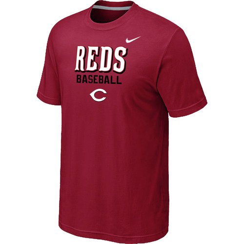 Nike MLB Cincinnati Reds 2014 Home Practice T-Shirt - Red