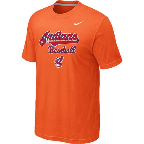 Nike MLB Cleveland Indians 2014 Home Practice T-Shirt - Orange