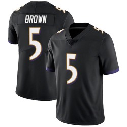 Nike Marquise Brown Baltimore Ravens #5 Limited Black Alternate Vapor Untouchable Jersey - Men's