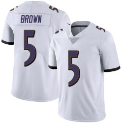 Nike Marquise Brown Baltimore Ravens #5 Limited White Vapor Untouchable Jersey - Men's