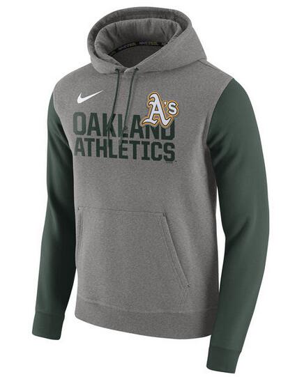 Nike Oakland Athletics Gray Club Fleece Men's Pullover Hoodie