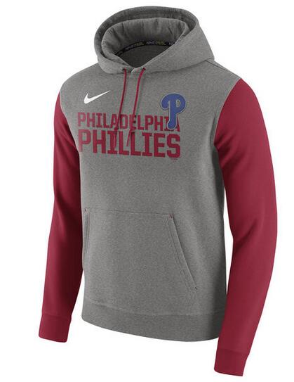 Nike Philadelphia Phillies Gray Club Fleece Men's Pullover Hoodie