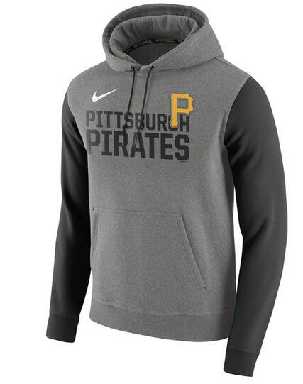 Nike Pittsburgh Pirates Gray Club Fleece Men's Pullover Hoodie