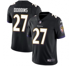 Nike Ravens 27 J K Dobbins Black Alternate Men Stitched NFL Vapor Untouchable Limited Jersey