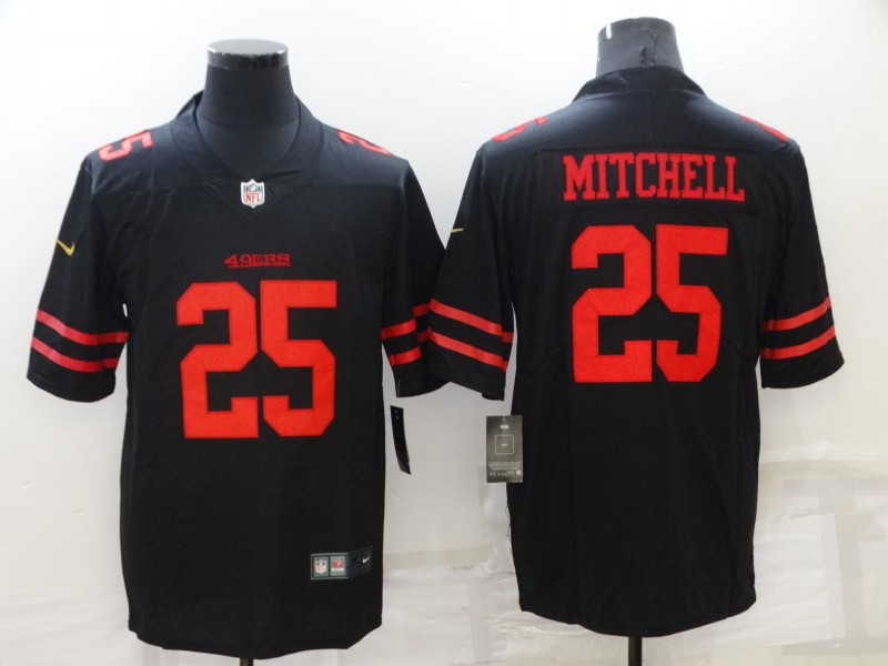 Nike San Francisco 49ers #25 Elijah Mitchell Black Vapor Limited Jersey