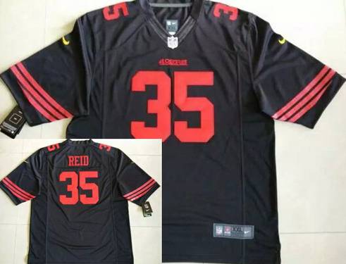 Nike San Francisco 49ers #35 Eric Reid 2015 Black Limited Jersey