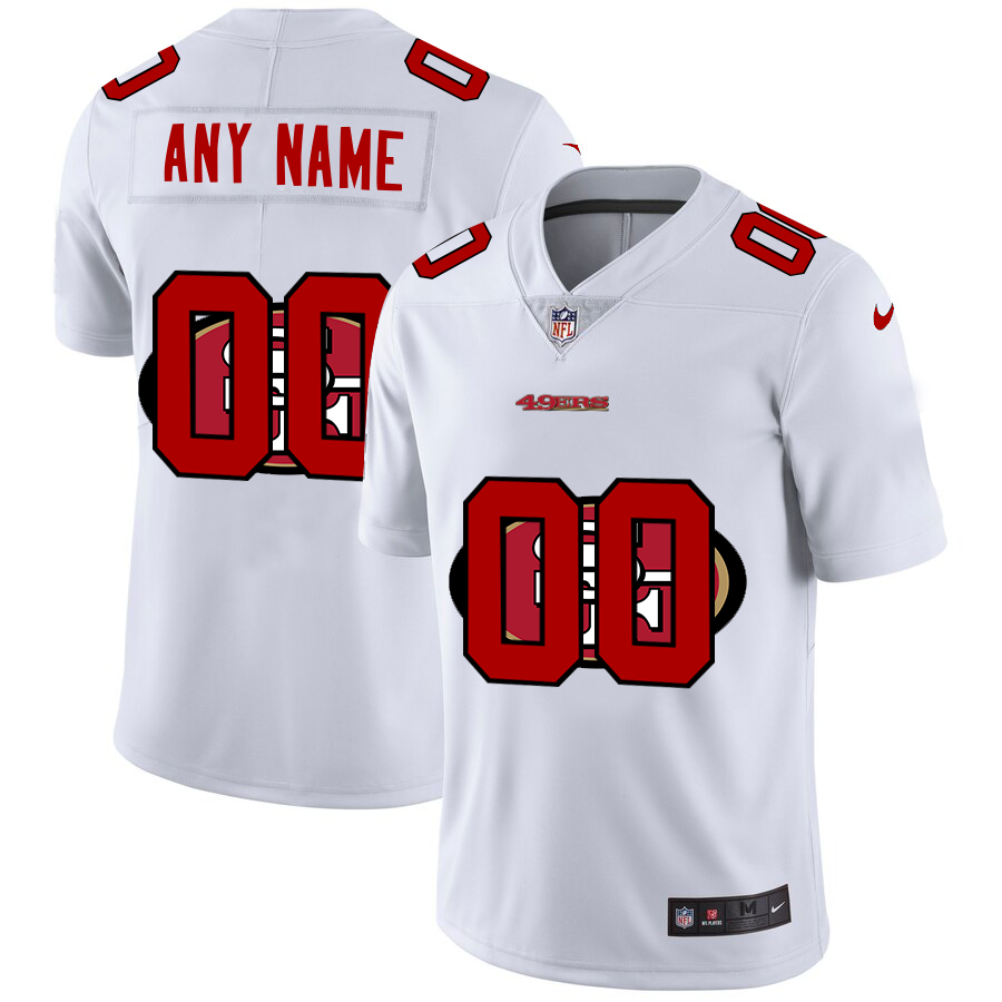 Nike San Francisco 49ers Customized White Team Big Logo Vapor Untouchable Limited Jersey