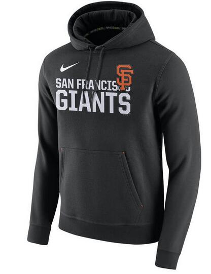 Nike San Francisco Giants Black Club Fleece Men's Pullover Hoodie