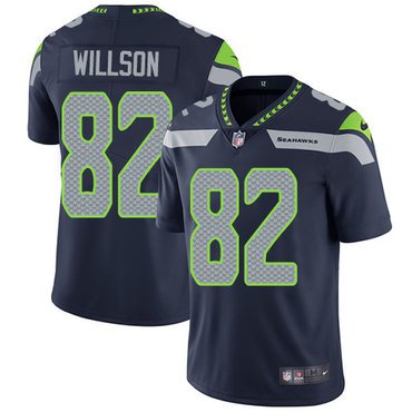 Nike Seattle Seahawks #82 Luke Willson Steel Blue Men's Stitched Vapor Untouchable Limited Jersey