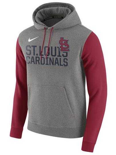 Nike St.Louis Cardinals Gray Club Fleece Men's Pullover Hoodie