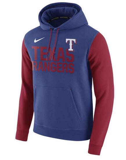 Nike Texas Rangers Royal Club Fleece Men's Pullover Hoodie