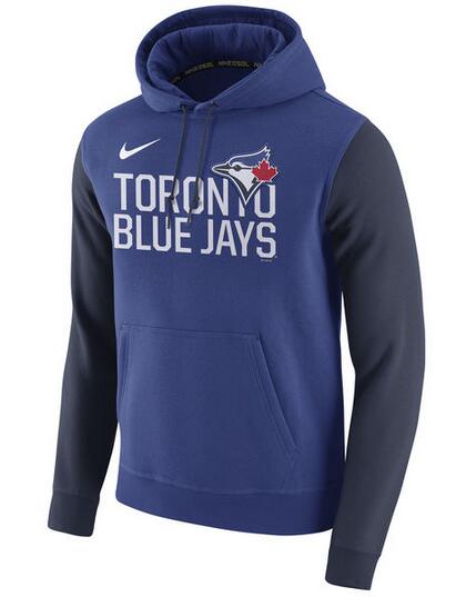 Nike Toronto Blue Jays Royal Club Fleece Men's Pullover Hoodie