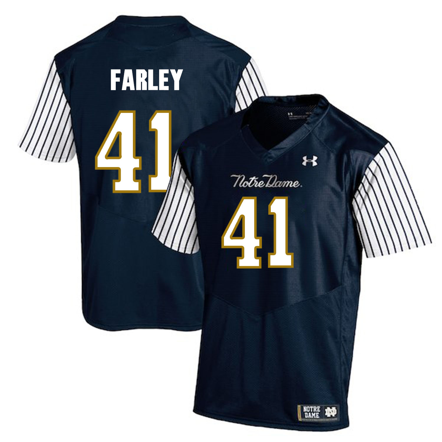 Notre Dame Fighting Irish 41 Matthias Farley Navy College Football Jersey