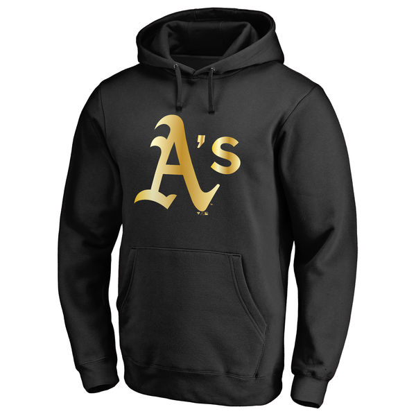 Oakland Athletics Gold Collection Pullover Hoodie Black