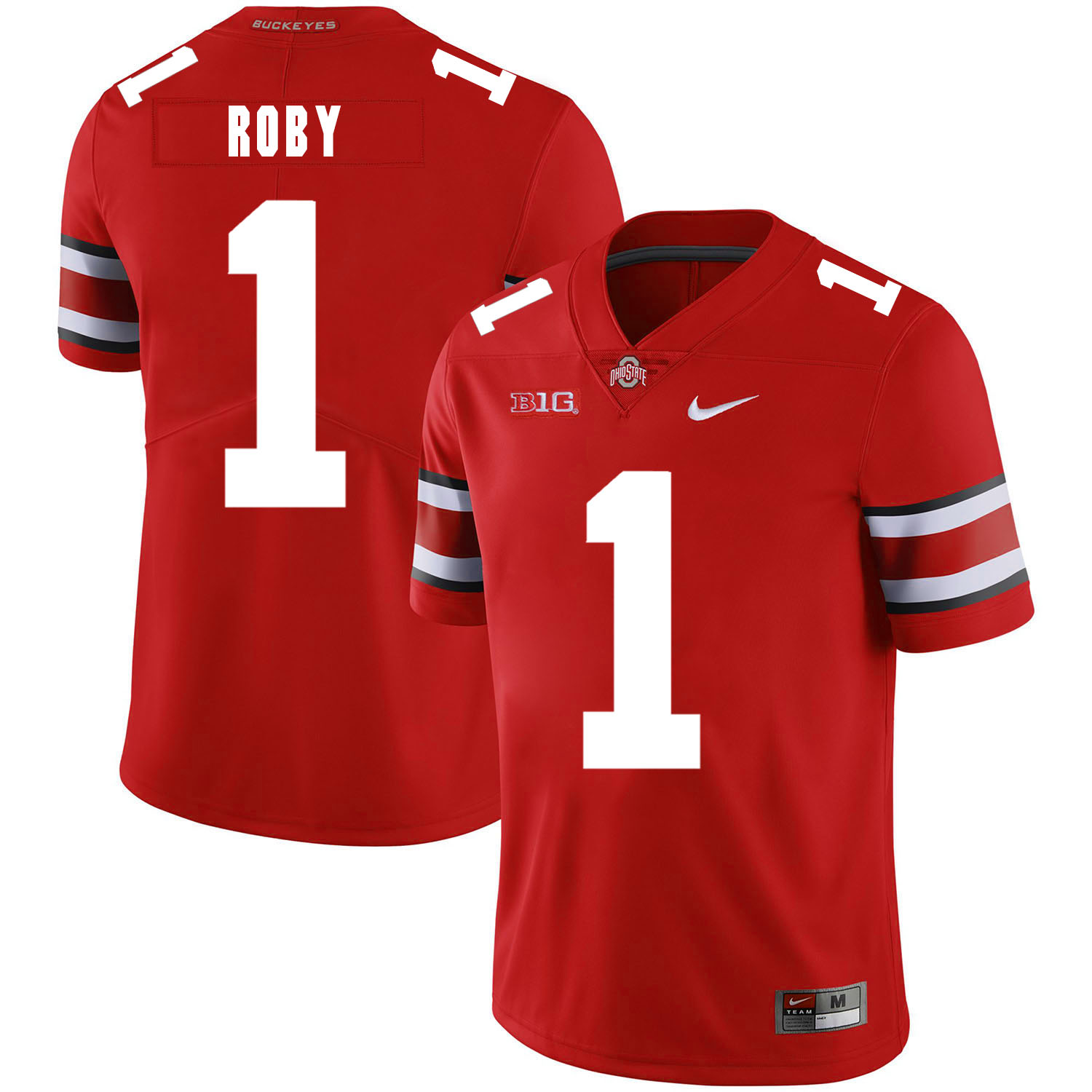 Ohio State Buckeyes 1 Bradley Roby Red Nike College Football Jersey