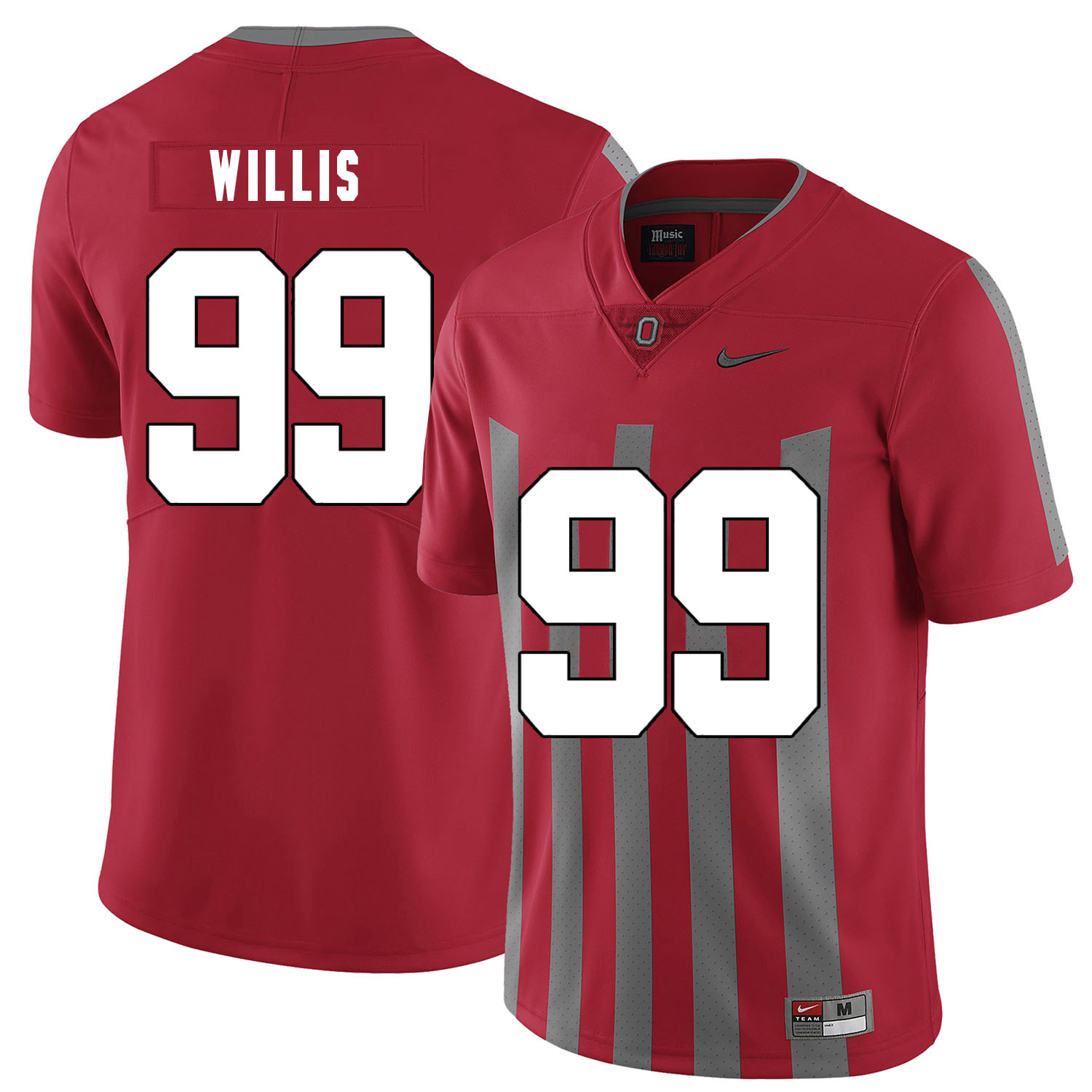 Ohio State Buckeyes 99 Bill Willis Red Elite Nike College Football Jersey