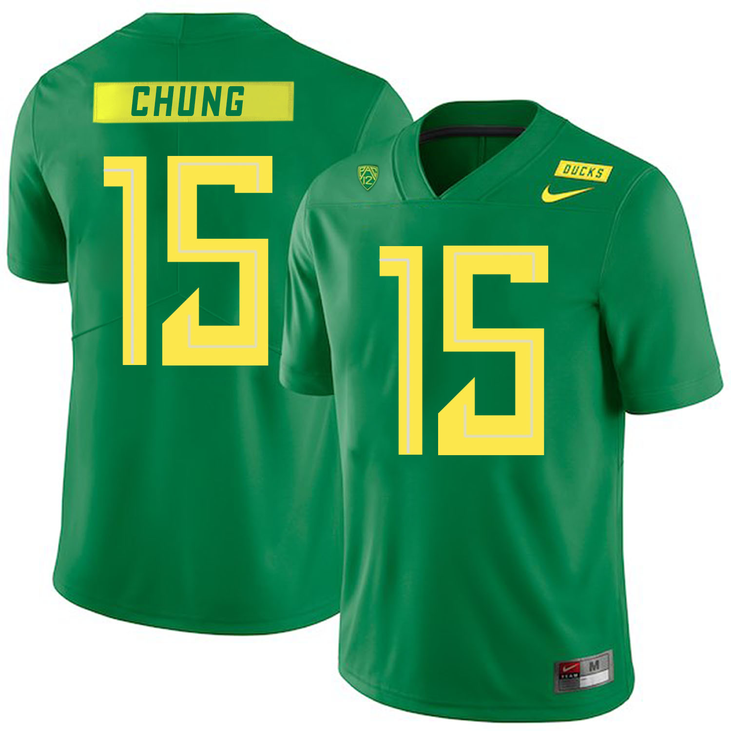 Oregon Ducks 15 Patrick Chung Apple Green Nike College Football Jersey