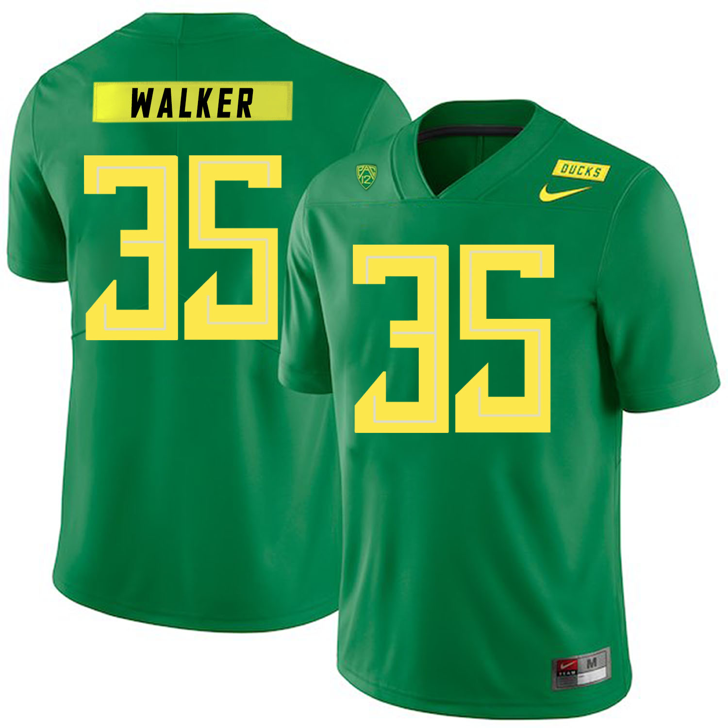 Oregon Ducks 35 Joe Walker Apple Green Nike College Football Jersey