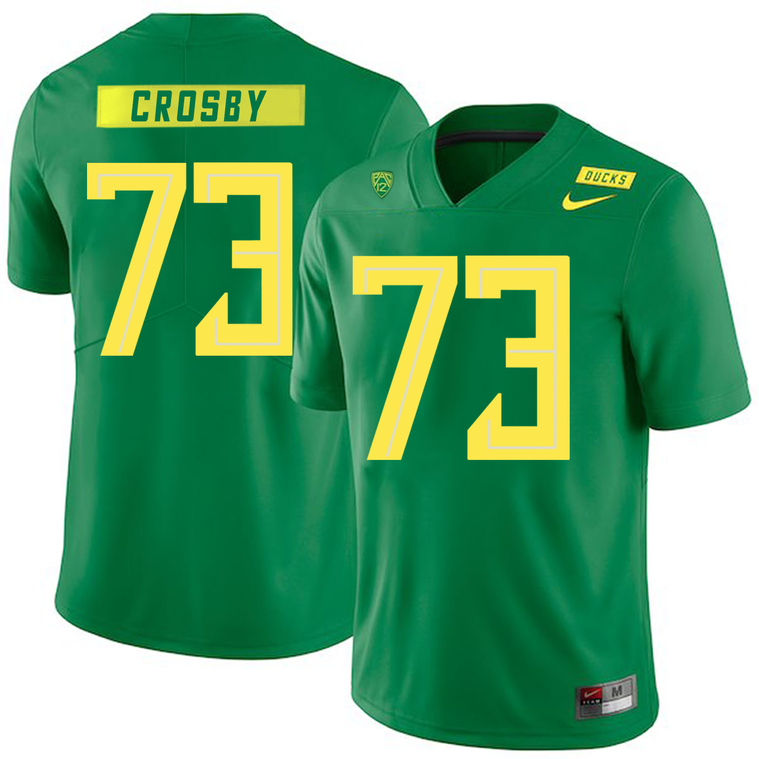 Oregon Ducks 73 Tyrell Crosby Apple Green Nike College Football Jersey
