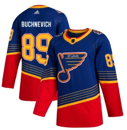 Pavel Buchnevich St. Louis Blues #89 Adidas Men's Authentic 2019-20 Jersey - Blue